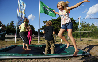 backyard trampoline