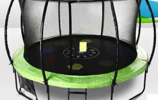 trampoline with ladders