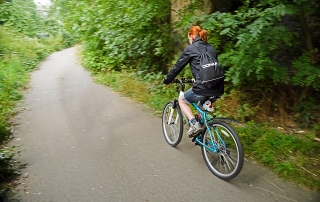 Bicycling outside